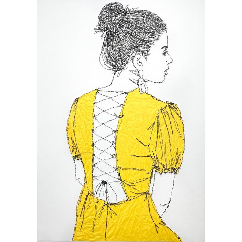 Yellow Tie Back Summer Dress