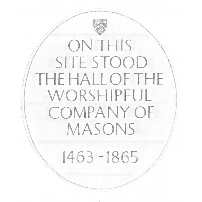 Design 1 for the Masons' Plaque