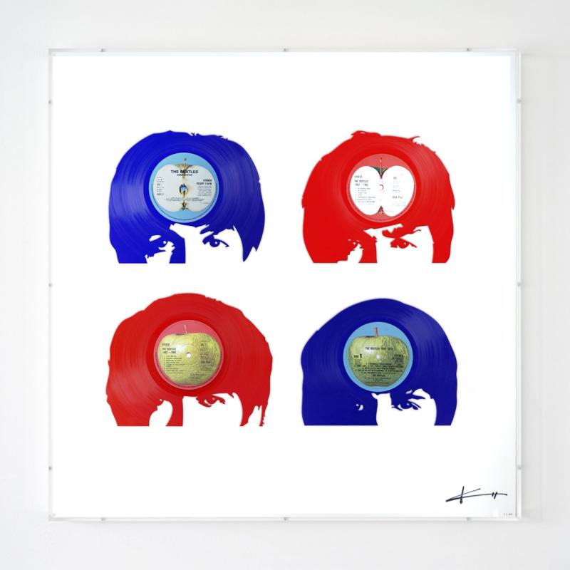 The Beatles - Fab Four Red White and Blue